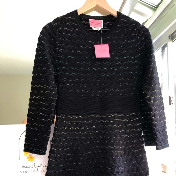 Kate Spade Black Wool Dress - Picture 4 of 10